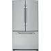 GE Clean Steel French Door Bottom-Freezer Refrigerator