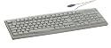 Vivanco Compact Keyboard Standard-Tastatur mit PS/2 Anschlu&szlig; und 3 Windows-Powerkeys in wei&szlig;