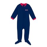 Atlanta Braves Infant Footed Sleeper Creeper - Toddler (18 Months)