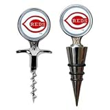 Cincinnati Reds - Cork Screw and Wine Bottle Topper Set (Quantity of 1)