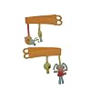 Lollipop Lane Pumpkin & Popsicle Toy Tie Backs