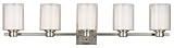 UPC 044321556174 product image for Design House 556175 Oslo Indoor 5-Light Vanity Fixture, Satin Nickel | upcitemdb.com