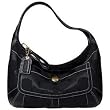 AUTHENTIC COACH ERGO BLACK SIGNATURE HOBO 10764