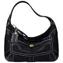 AUTHENTIC COACH ERGO BLACK SIGNATURE HOBO 10764