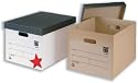 5 Star Office Storage Box for 5 A4 Lever Arch Files W317xD384xH287mm White and Black [Pack 10]