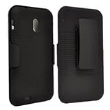SANOXY BLACK CASE + BELT CLIP HOLSTER FOR SPRINT SAMSUNG GALAXY-S II EPIC 4G TOUCH D710