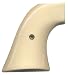 Ajax Checkered Ivory Polymer Grips With Medallion For Ruger Vaquero Md: 31CMIP