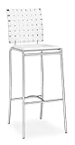 Criss Cross Barstool Set of 2 White