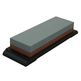 【クリックで詳細表示】SUEHIRO ステンレス用 両面砥石 台付 荒・中研用 W-18