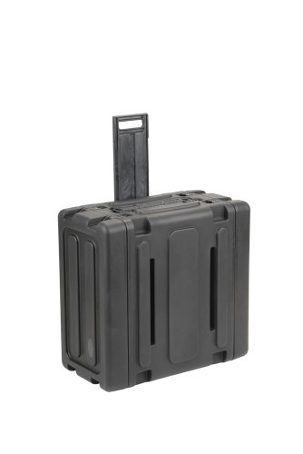 SKB Shock Mount Rack for Mac Tower Computer with Wheels Handle TSA Trigger Latches