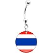 Thailand Flag Belly Ring