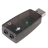 USB 2.0 to Audio Adapter with Mic Jack