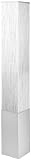 Contemporary Silver Metal Base White Paper-Woven Shade Floor Lamp