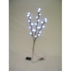 Battery-operated 24 Light White LED Branch Light by 