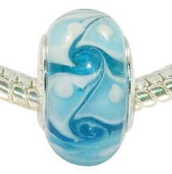 LovingtheBead © 'Effortless' Murano Glass Slide-on & Slide-Off Bead Charm