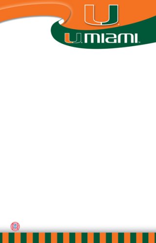 Turner CLC Miami Hurricanes Notepads, 5 x 8 Inches, 2 Packs (8170266)