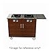 Lakeside 79851 Induction Cooking Cart, 52-1/2"W x 20"D x 34"H, Rectangular Shaped Top & Drop Leaf