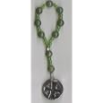 Anglican Rosary Chaplet, Gemstone w/Jerusalem Cross