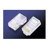 Cat5 Rj45 Plugs Micron Gold For Stranded 100 Pack