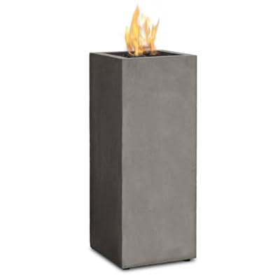 Real Flame Baltic Propane Fire Column, Glacier Gray
