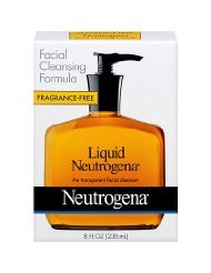 Neutrogena Fragrance Free Liquid Facial Cleansing Formula, 8 Oz