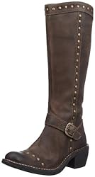 Fly London Fymi 2P210733, Damen Bikerboots, Braun (dark brown 005), EU 37