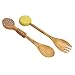 Racquet & Ball Wooden Tennis Salad Utensils