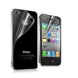 5 x Full Body Front and Back LCD Screen Protector Scratch Shield for Apple iPhone 4 / iPhone 4S / iPhone 4GS 16GB 32GB (Pack of 5)