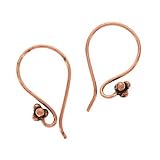 Bali Copper Wide Graceful 4 Ball Earring Hooks (20)