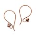 Bali Copper Wide Graceful 4 Ball Earring Hooks (20)