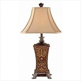 IMAGE OF Table Lamp in Ivory Cut Corner Shade (Set of 2)