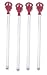 Kitchen & Housewares : Swizzle Stick Set of 4 - Lobster
