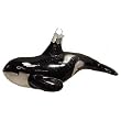 Orca Whale Glass Ornament
