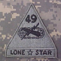 49th Armored Division ACU Patch - Foliage Green
