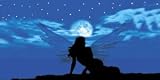 AIRBRUSHED LICENSE PLATES - BLUE MOON FAIRY - #1823