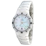 Oniss ON794-L White Women's Midsize Elegant Slim Ceramic Watch