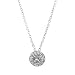 Collier vintage Sparra à CZ de taille ronde