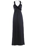 Max and Cleo rosette-trim silk dres