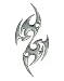 Produkt-Bild: Aufkleber Tribal I, 3D-Chrome-Sticker, Medium, 110 x 85 mm