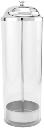 New, Retro Classic Diner-style Drinking Straw Dispenser, Clear Transparent Jar