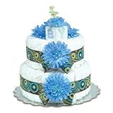 Small Blue Mums Diaper Cake