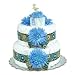 Small Blue Mums Diaper Cake