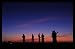 Military (Sunset) White Wood-Mounted Art Poster Print - 11" X 17"