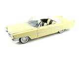1963 Cadillac Series 62 Convertible Yellow 1/18 by Jada 96471