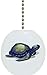 Blue Sea Turtle Solid Ceramic Fan Pull