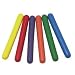 REMOVE THE FEAR OF RELAY EXCHANGES! Durable, soft, coated foam relay batons can be used indoors or out. Kids build confidence because exchanges are smooth and safe. Use for relays, balancing, toss and catch activities and more. Each set includes 1 of each color: Blue, Green, Orange, Purple, Red and Yellow. 10” long x 1-1/4” diameter. 