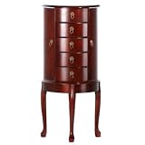 Large Cherry Bombay Jewelry Armoire