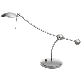 Dainolite DLHA567-SC Desk Lamp, Satin Chrome