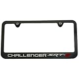 Dodge Challenger SRT8 SRT-8 License Plate Frame Black