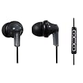 Panasonic HJC120E-K Auricolari in ear con microfono, controllo i-Pod/i-Phone, risposta in frequenza 20Hz-20kHz, Impedenza 16Ohm, sensibilit� 96dB/mW